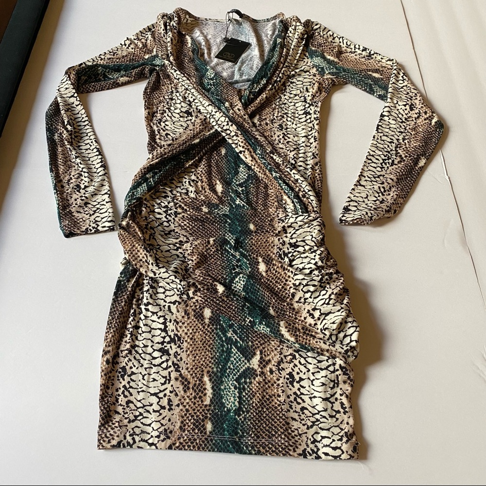 Tart Collections snakeskin print bodycon dress